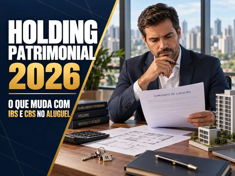 Holding Patrimonial 2026: o que muda com IBS e CBS no aluguel